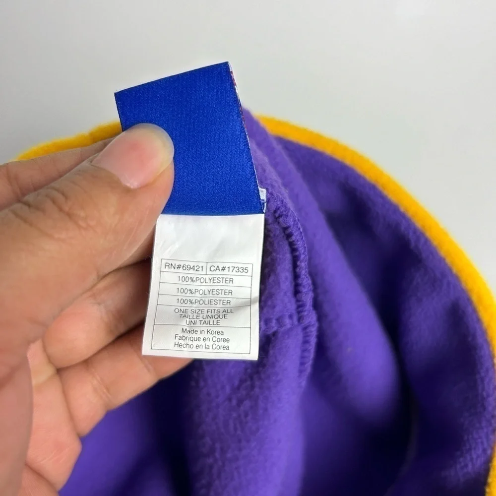 NFL VIKIGS NFL Beanie Hat Cozy winter one size purple yellow‎